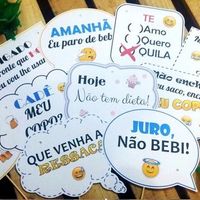 Plaquinhas para a festa