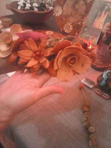 tiara de casca de laranja