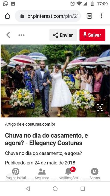 Casamento ao ar livre com esse tempo de chuva 2