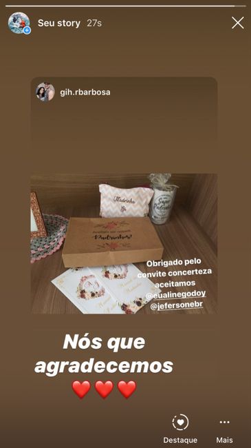 Caixa dos Padrinhos, o que colocar? 2