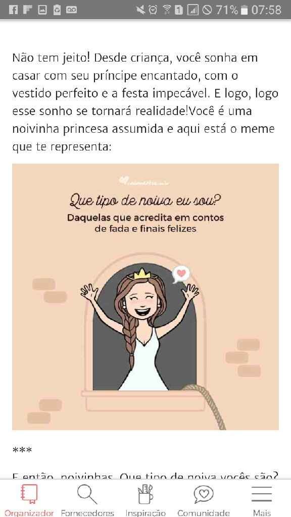 RESULTADO: Que tipo de noiva você é? - 1