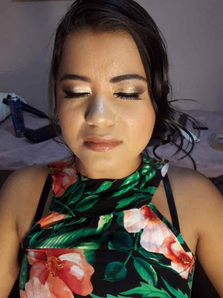 Teste de cabelo e make. #opnem - 1
