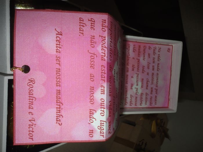 Texto convite madrinhas
