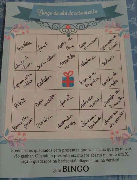 Ideias para o chá