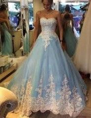 Vestido de noiva azul, alguém ????? 5