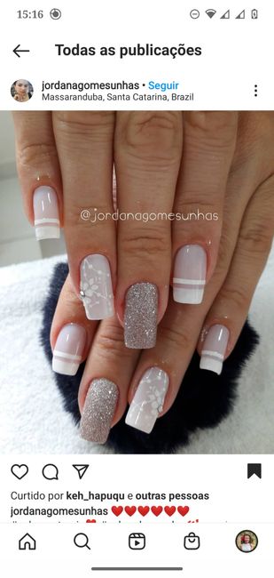 Minhas unhas de noiva 💅👰 #vemver 2