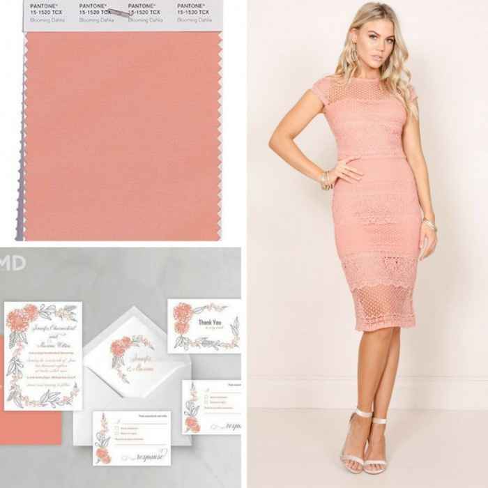 Maioria das respostas no. 6 👉Blooming Dahlia (rosa/coral)  "para um casamento discreto, mas cheio de