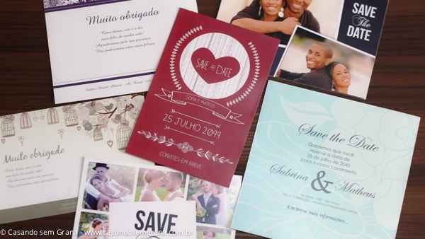 Convites de casamento econômicos - 1