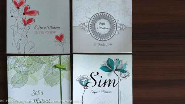 Convites de casamento econômicos - 7
