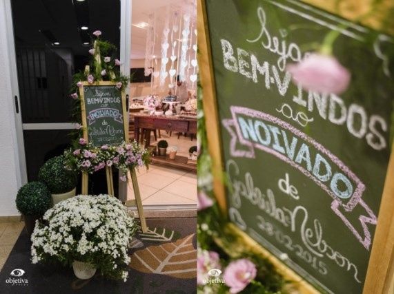 decoração noivado