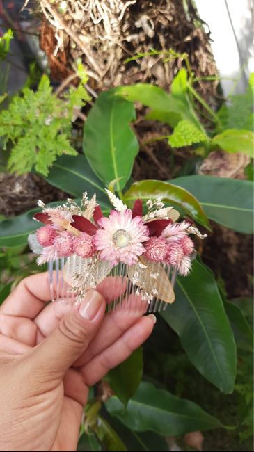 Grinalda de flores secas da Shopee 🥰 1