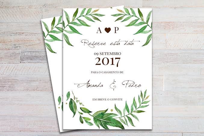 Qual mensagem enviar junto com o save the date? - 1