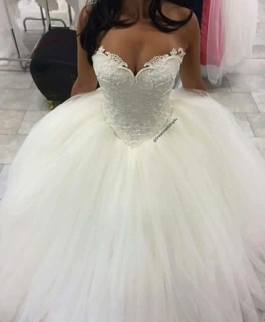 Qual o seu vestido de noiva?  qual foi seu vestido de noiva? - 1