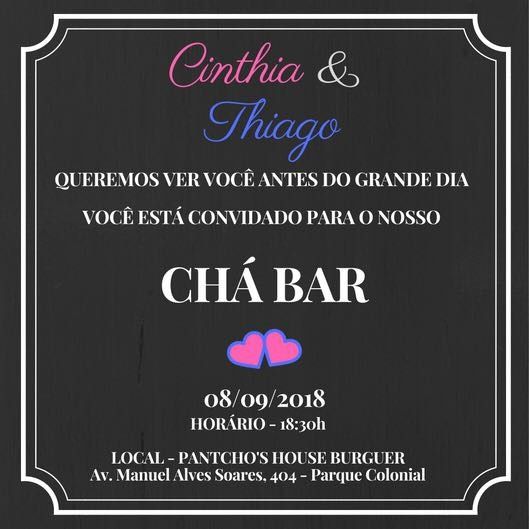 convite chá