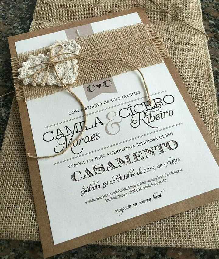 Como quer entregar o convite aos convidados? - 1