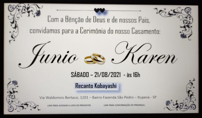 💌 Compartilhe o seu convite ou inspiração ou… encontre o seu AGORA! 3