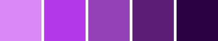 minha paleta sera os 3 ultimos tons de roxo ( mais escuro) e dourado