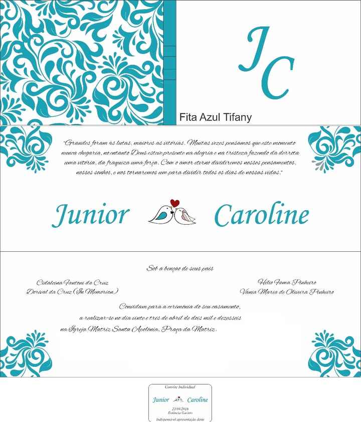 Layout Convite de Casamento - Vem Ver