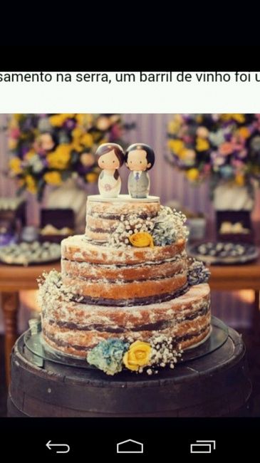 O que vcs acham de servir o bolo naked cake ? - 1