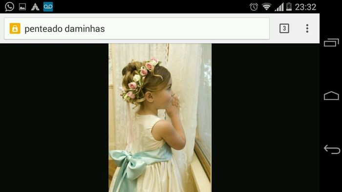 5 modelos de penteados para daminhas - 1