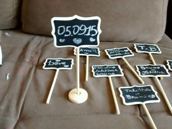 Plaquinhas de lousa negra #9dias - 4