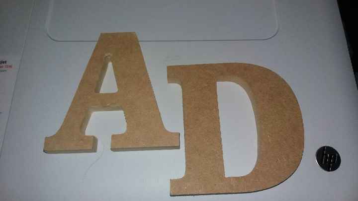 Iniciais em mdf - 1