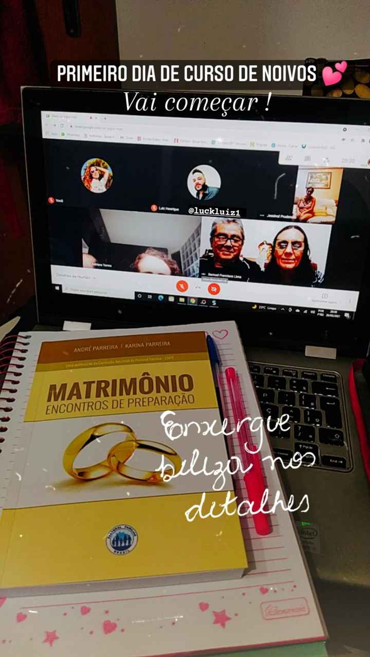 Começamos o Curso de Noivos 💕 - 1
