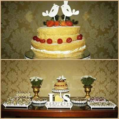 Bolo e a Mesa dos doces