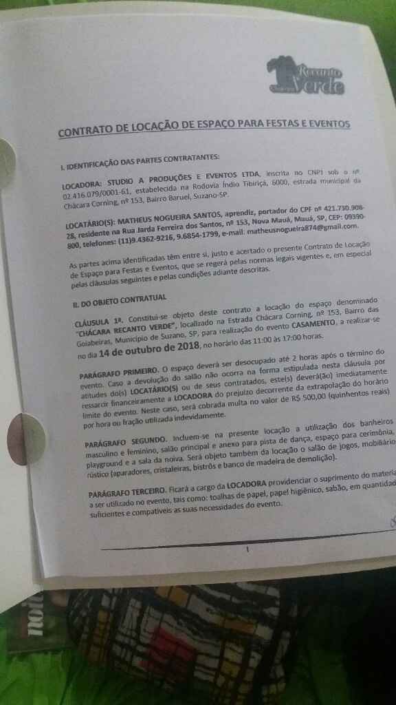 Primeiro contrato - 2