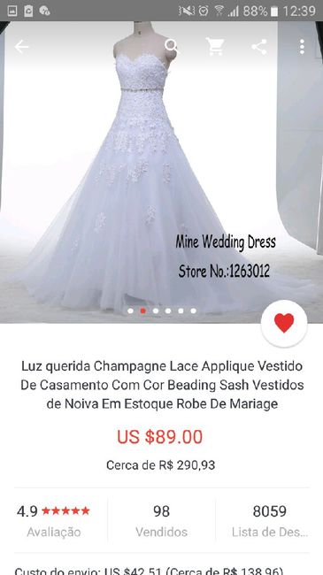 O coração bateu mais forte! o vestido me escolheu!!!! - 1