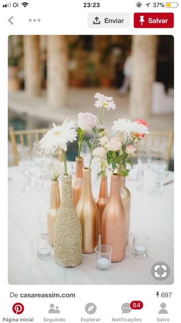 Decoração para mesa de convidados - 2