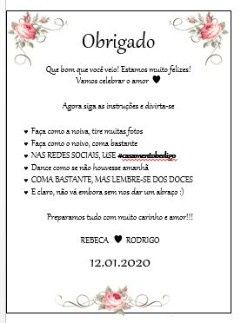 AGRADECIMENTO CERIMÔNIA