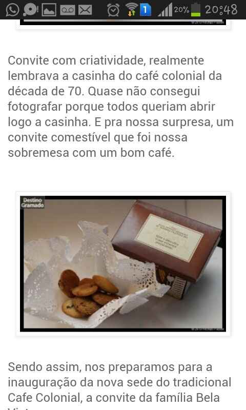 Convite comestível , conhecem? - 1