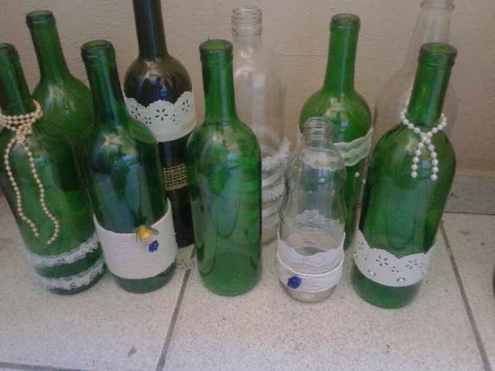 Diy- garrafas de vidro rústicas - 2