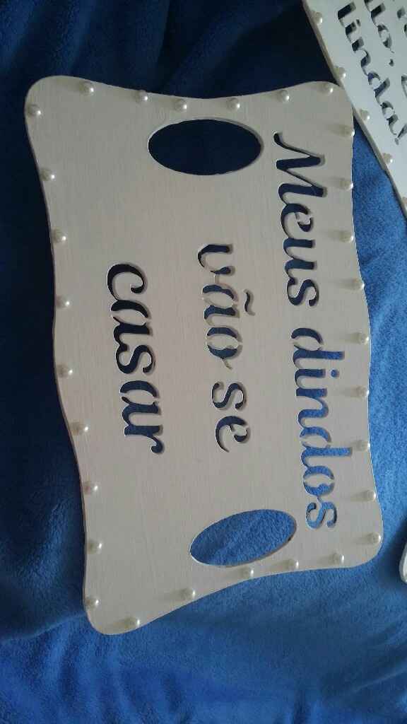  Objetos pre weeding... plaquinhas. - 4