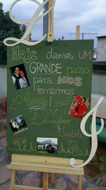 Detalhes da festa de noivado - 4