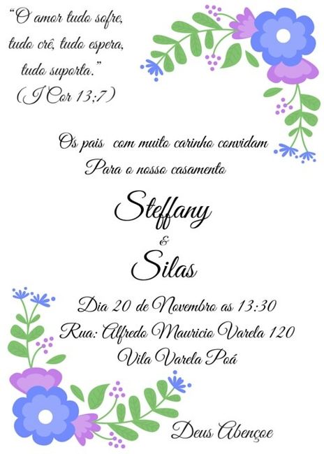 Meu convite - 1