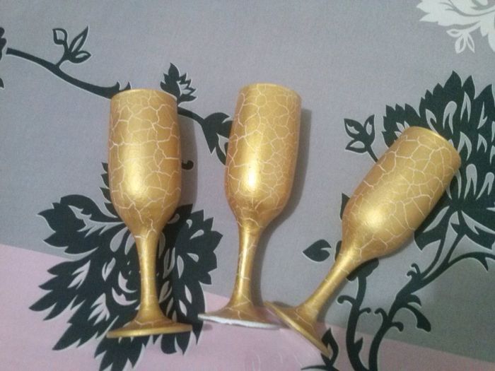 Taça craquelada