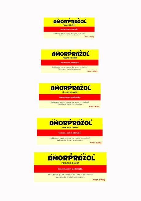Lembrancinhas: remÉdio, amorprazol. - 2
