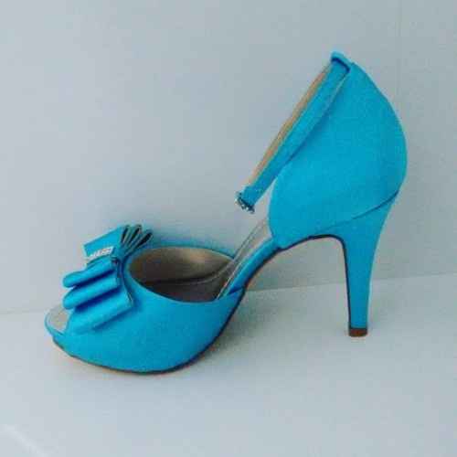 Sandália Azul Turquesa
