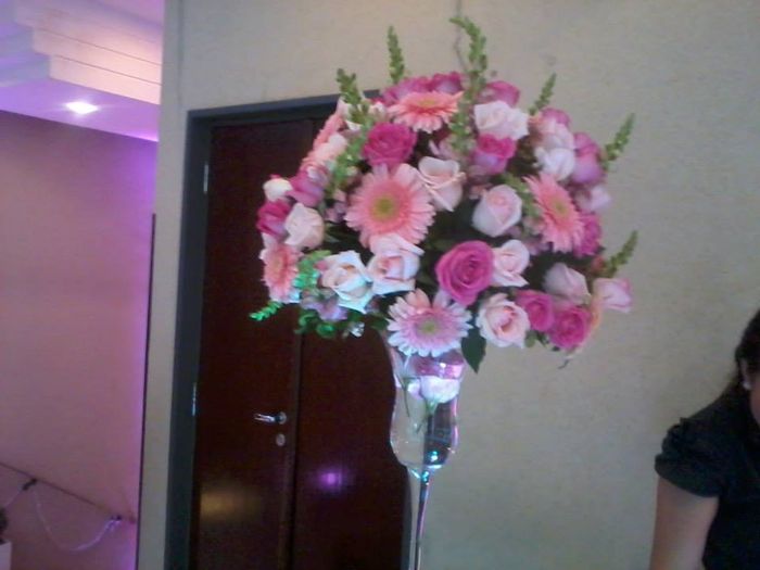 Decoração cor de rosa