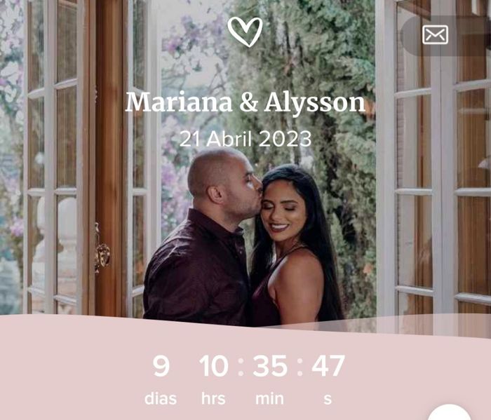 Chegamos no 1 digito 💍❤️ 2