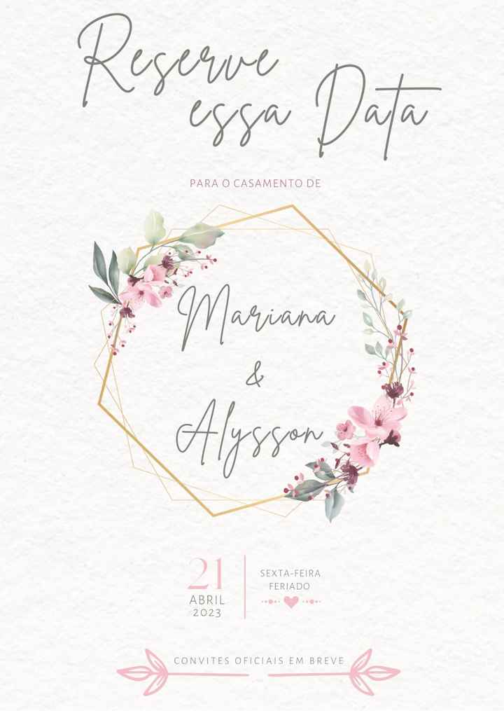 Seu Save The Date para o mundo ver! - 1
