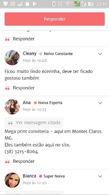 Convite dos padrinhos e madrinhas - 1