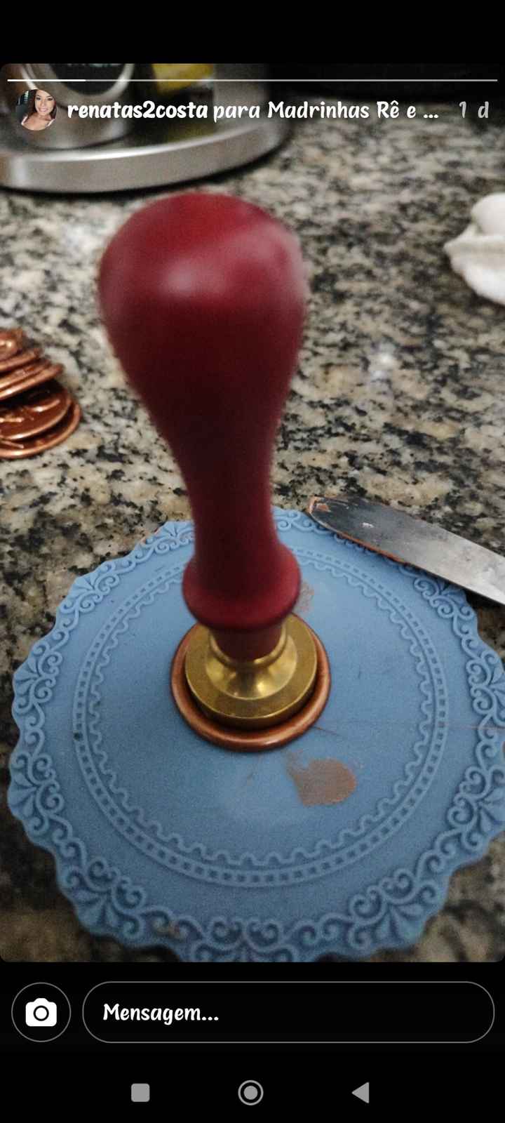 Qual cera escolher para os selos do convite? - 2