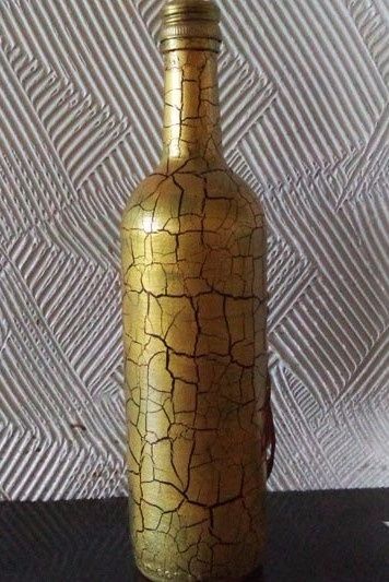 garrafa craquelada é lindissima..