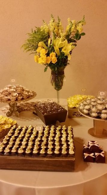 outra mesa de docinhos