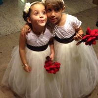 as daminhas, o buque eu fiz tmbm!!