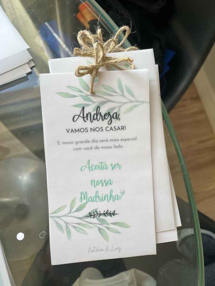 Convite dos Padrinhos ❤️ - 2
