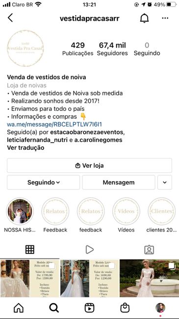 Vestido de noiva do insta(vestidapracasarr) 1